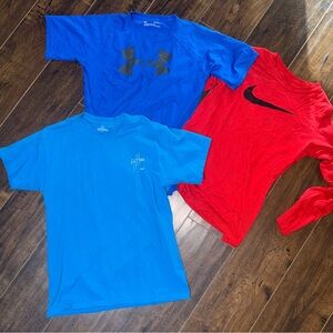Boys Under Armour, Nike, and Guy Harvey Shirt Bundle/Lot - Size YLG